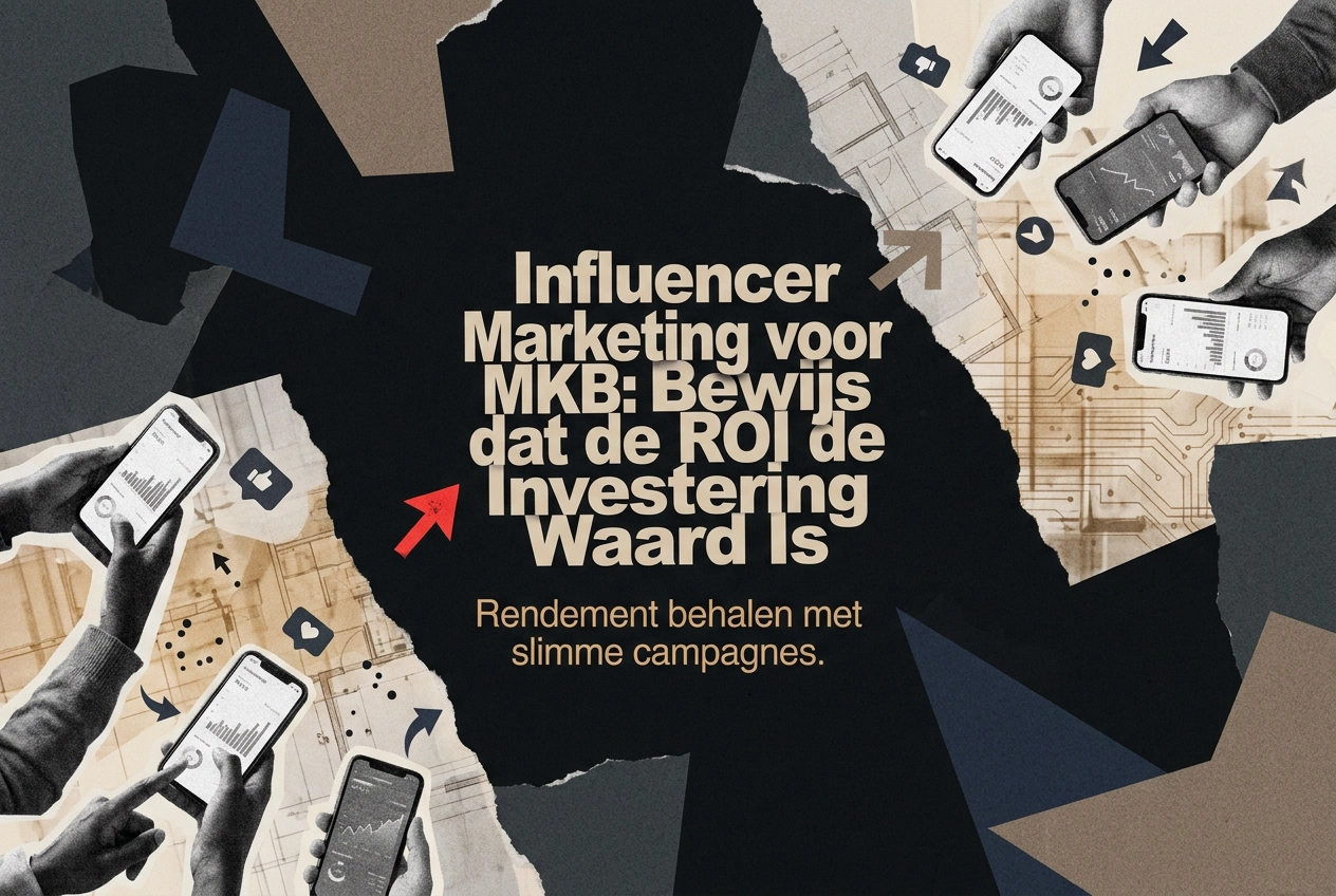 Professional header image for educational tutorial: Influencer Marketing voor MKB: Bewijs dat de ROI de Inves...