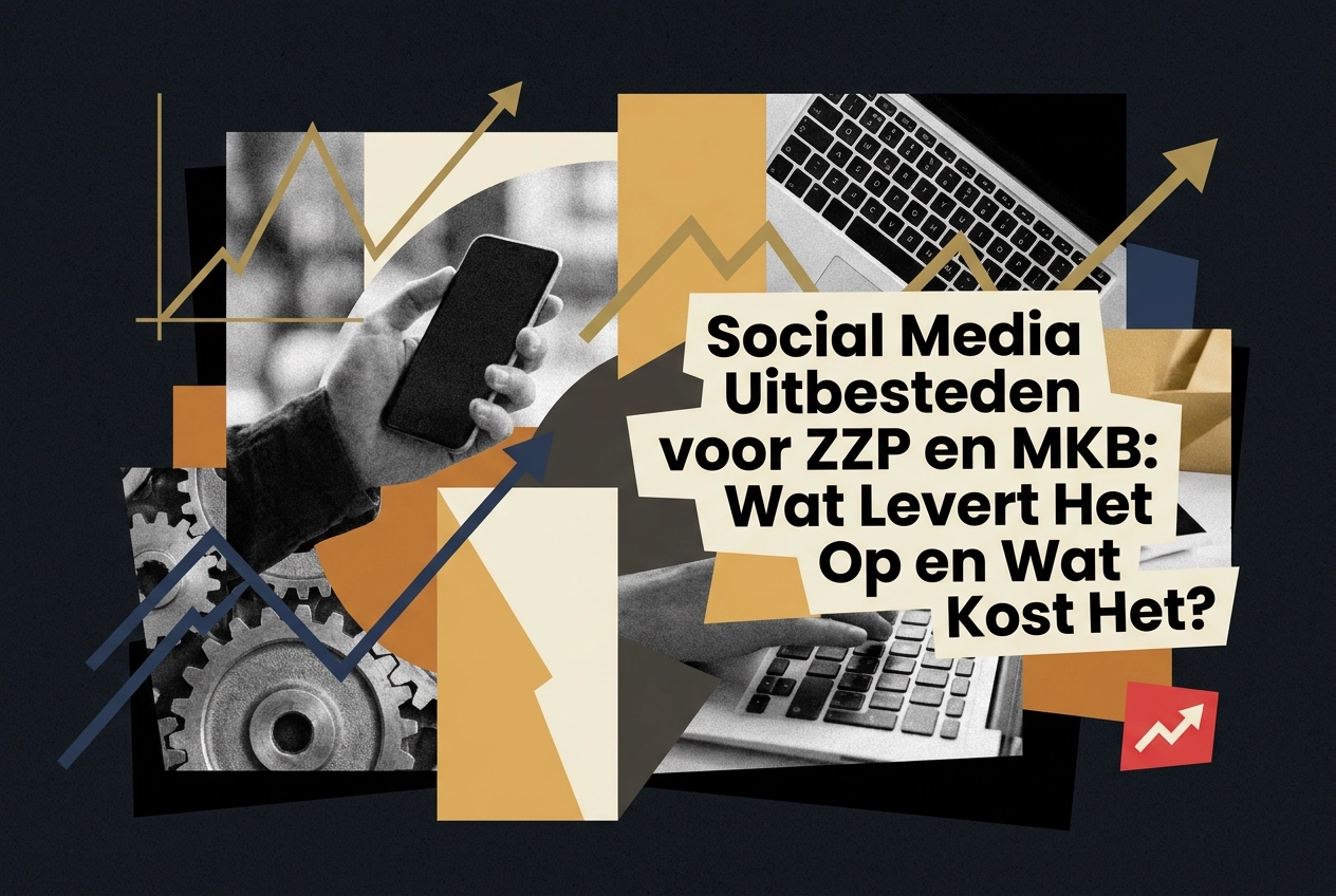 Professional header image for comparison analysis: Social Media Uitbesteden voor ZZP en MKB: Wat Levert Het ...