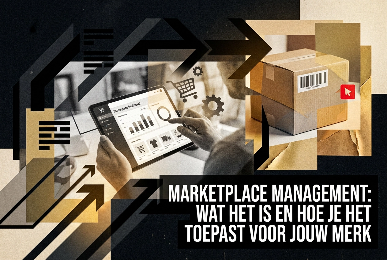 Professional header image for educational tutorial: Marketplace Management: Wat het Is en Hoe Je het Toepast ...
