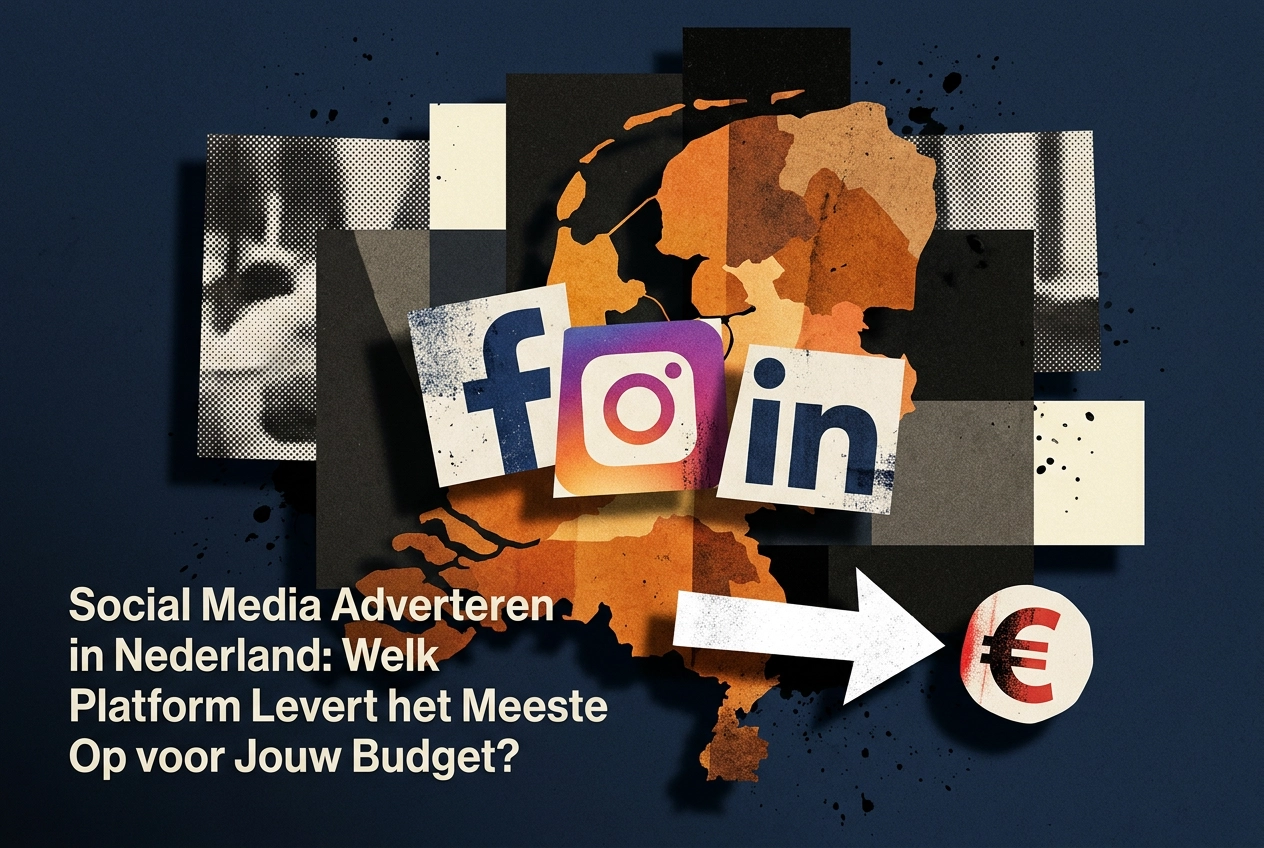 Professional header image for comparison analysis: Social Media Adverteren in Nederland: Welk Platform Lever...